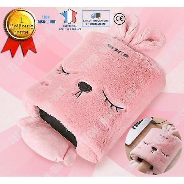 TD® Rabbit Wool USB Hand Warmer Mouse Pad to Keep You Warm, Heated Heating Pad with Wrist Pad