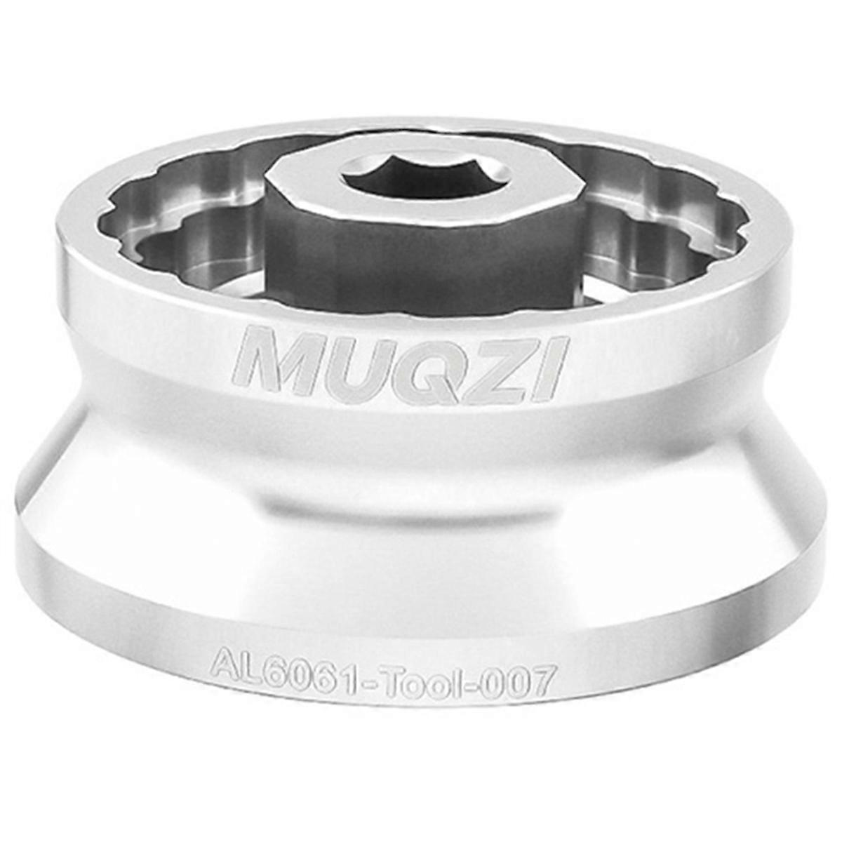 5 in 1 Bike Bottom Bracket Tool for 12/16- 39/41/44/46/49mm Compatible with B Silver