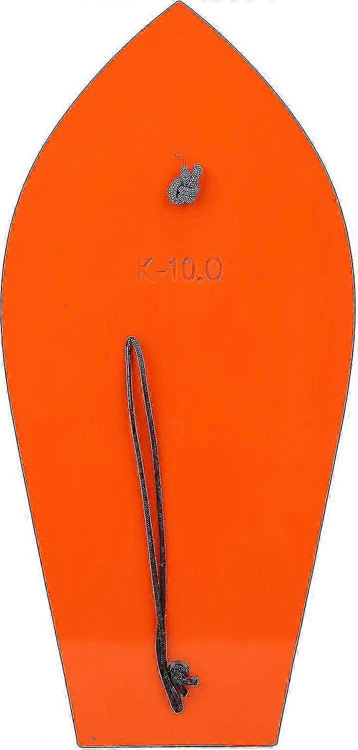 Orange Fiske Trolling Stupebrett, Fiske Trolling Board, lett slitesterk plast stupebrett for fiskebåt, trolling stupebrett for Bluef