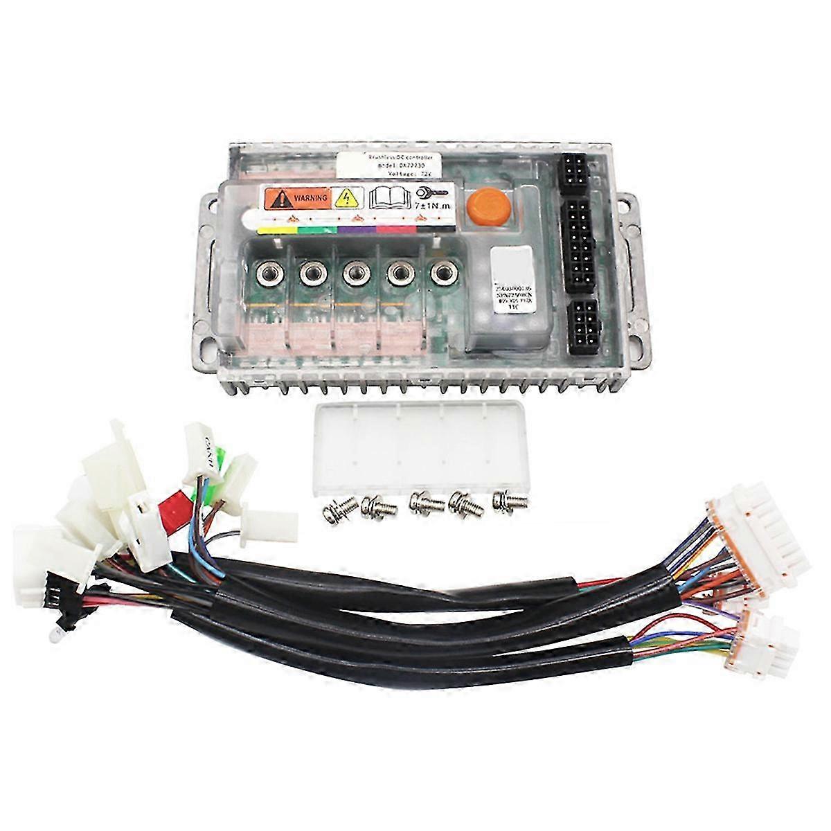 72V Electric Bike Brushless Motor Controller - 65A 1800W High Power Programmable Motor Kit