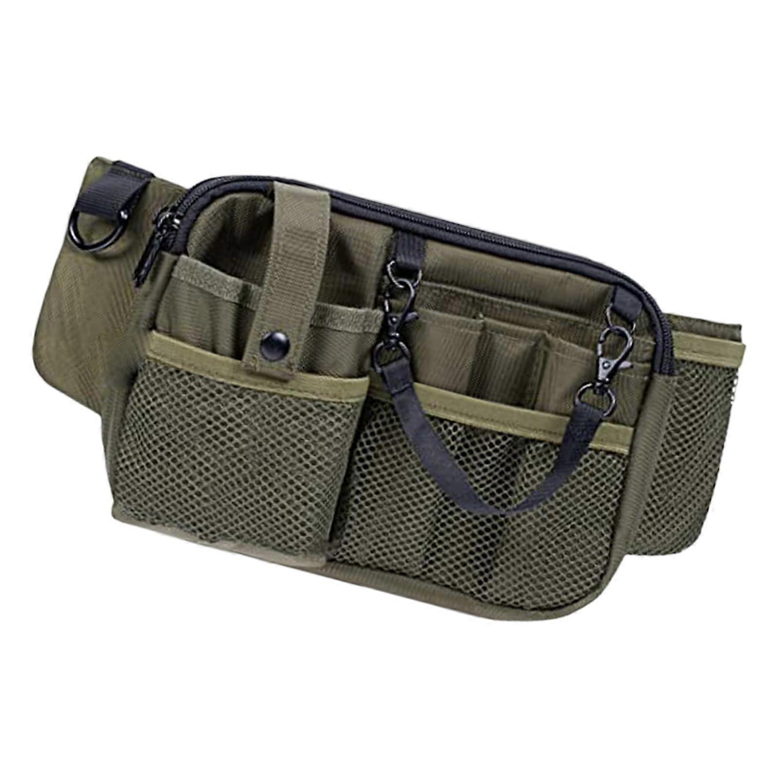 Nurse Waist Pouches Tool Organizers Bag with Tape Holder, Green Utility Belt Bag for Easy Carry and Storage