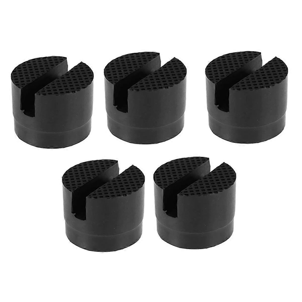 5PCS Jack Stand Rubber Pads Universal Car Slotted Frame Rail Floor Jack Adapter Lift Rubber Pad Stand Holder