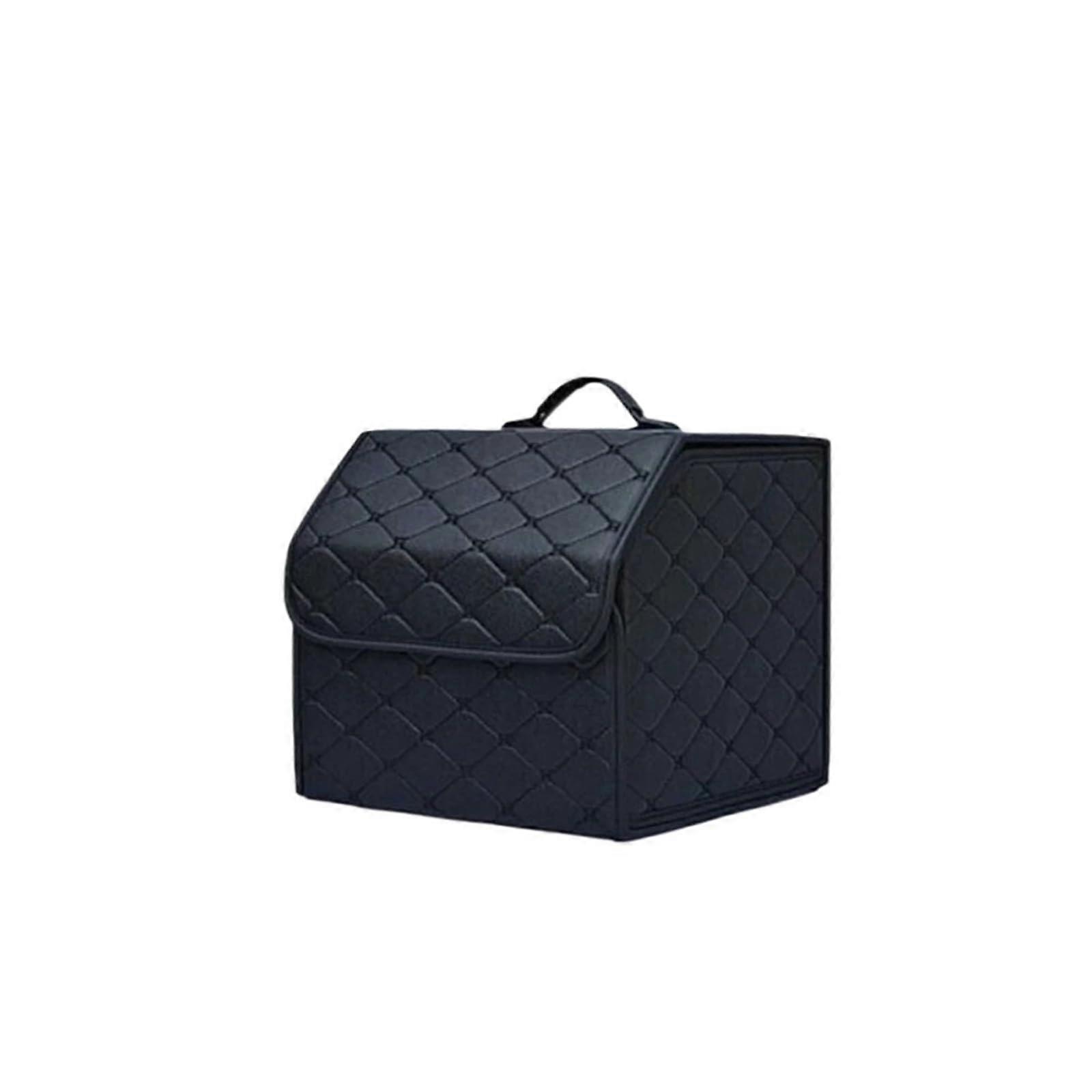 Car Boot Organiser Black Small Trunk Storage Box Interior Organiser Compatible With SUVs And Hatchbacks