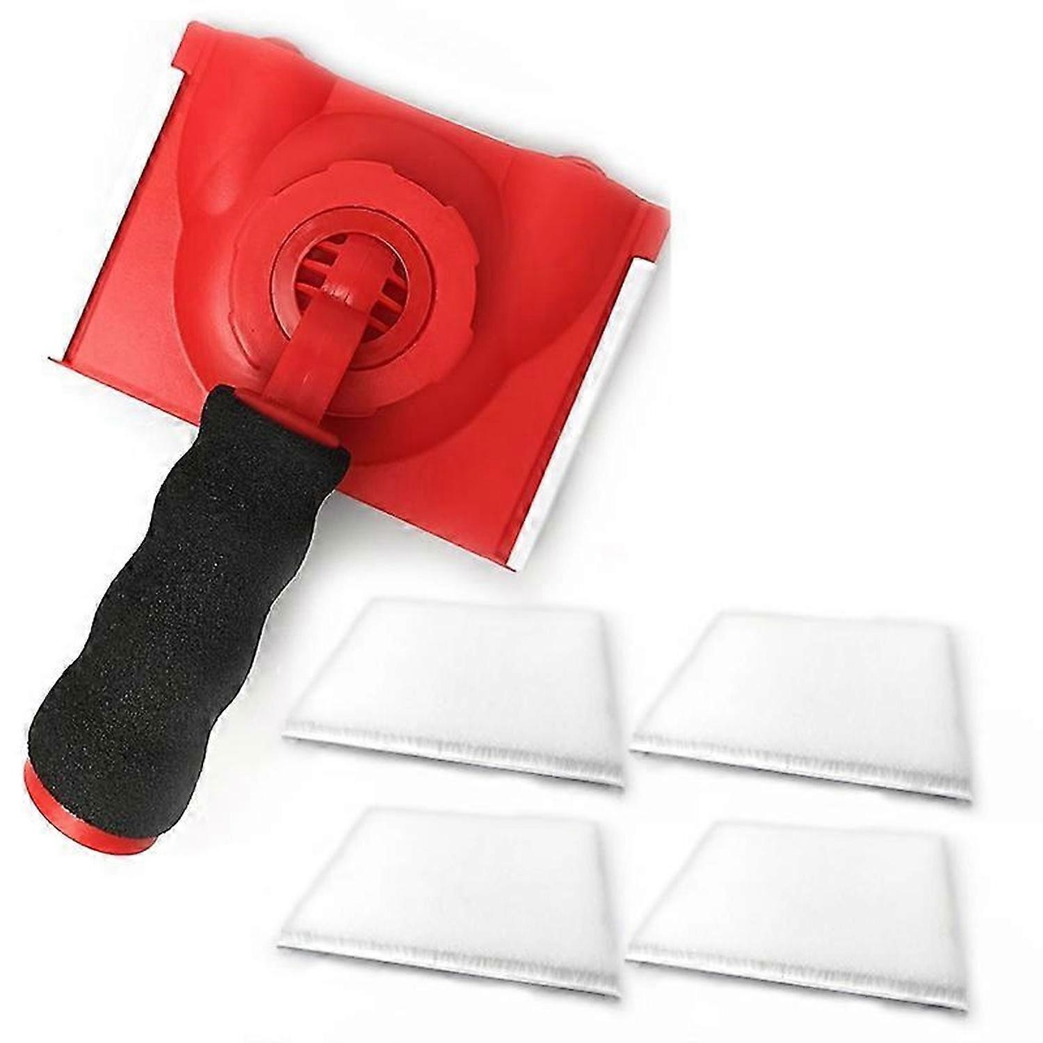 Rotatable Handle Paint Edger 4 Replacement Pads Refills
