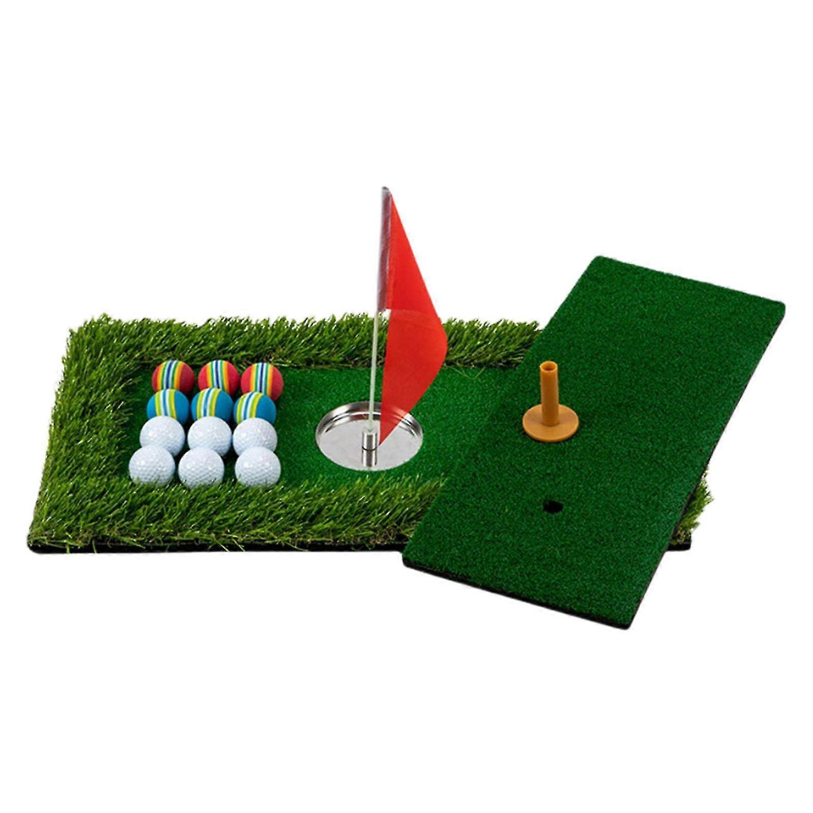 Golf Swimming/Backyard Pool Floating Golf Game Putting Mat Play Compete Set 2025