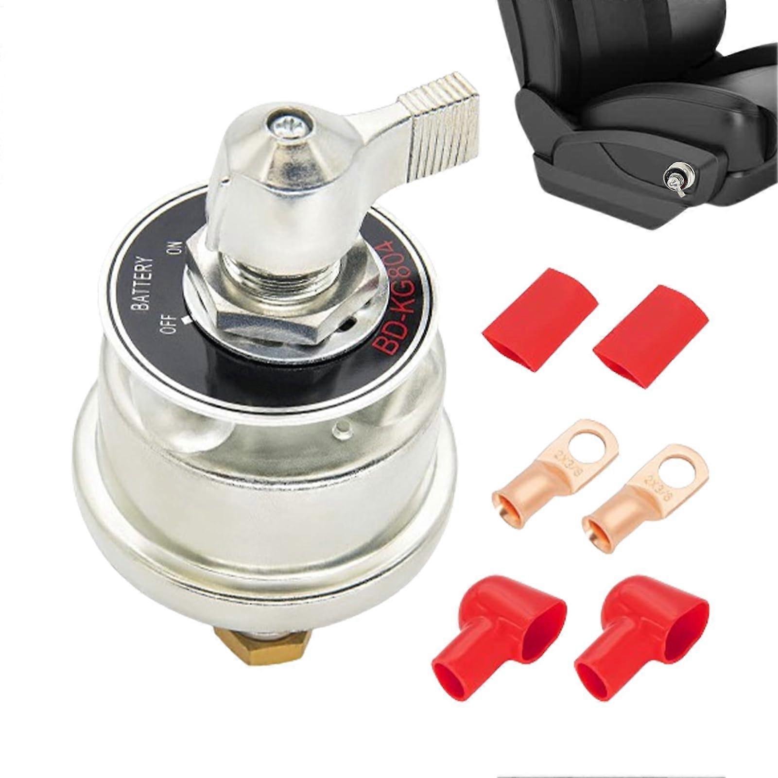 RV Battery Disconnect OnOff 300A Current Isolator CutOff Key, Terminal Insulator Replacement For Car, Truck, RV