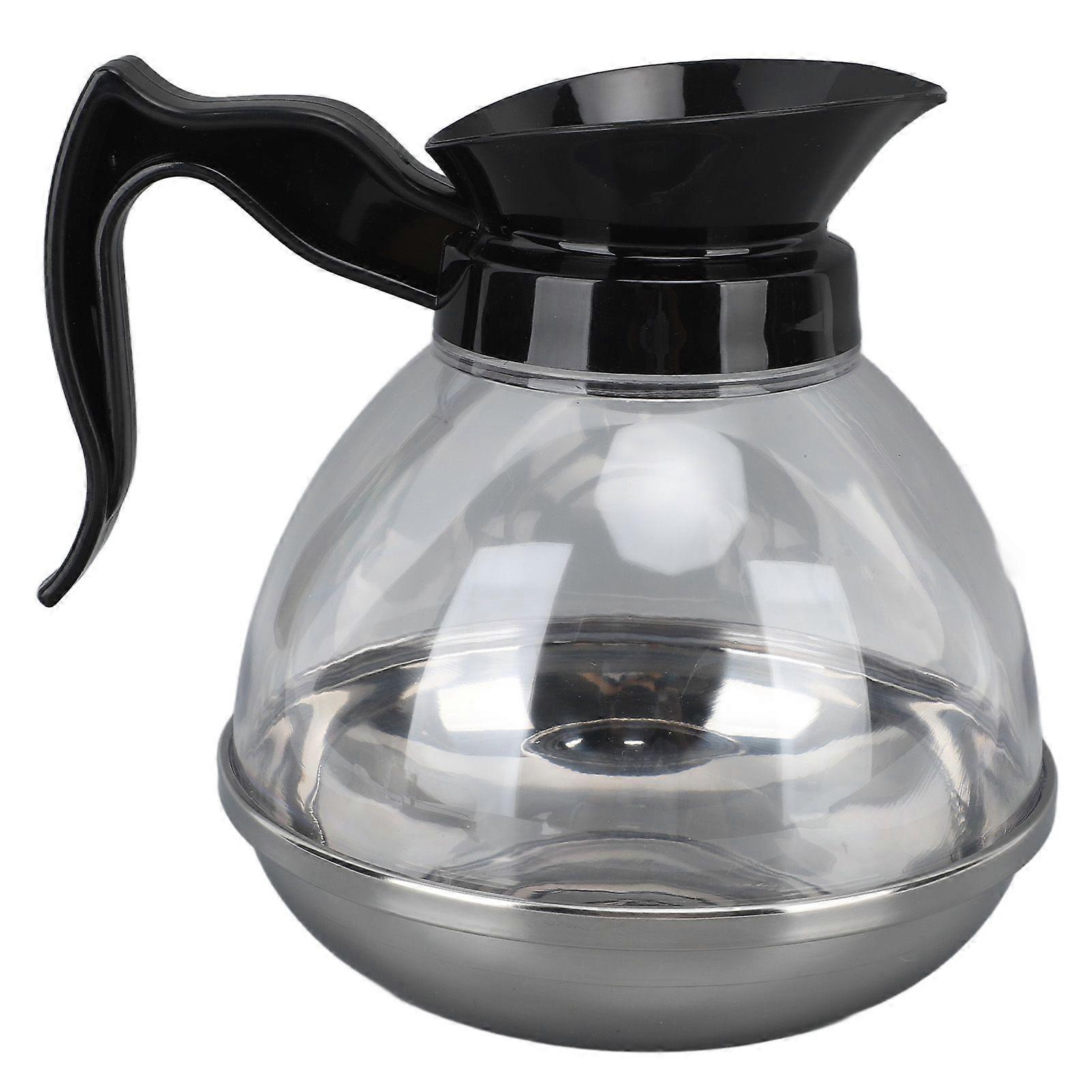 Replacement Coffee Pot 1.2QT ABS Universal Coffee Maker Pot with Comfortable Handle and Tight Fit Spout for Coffee Machine Stove