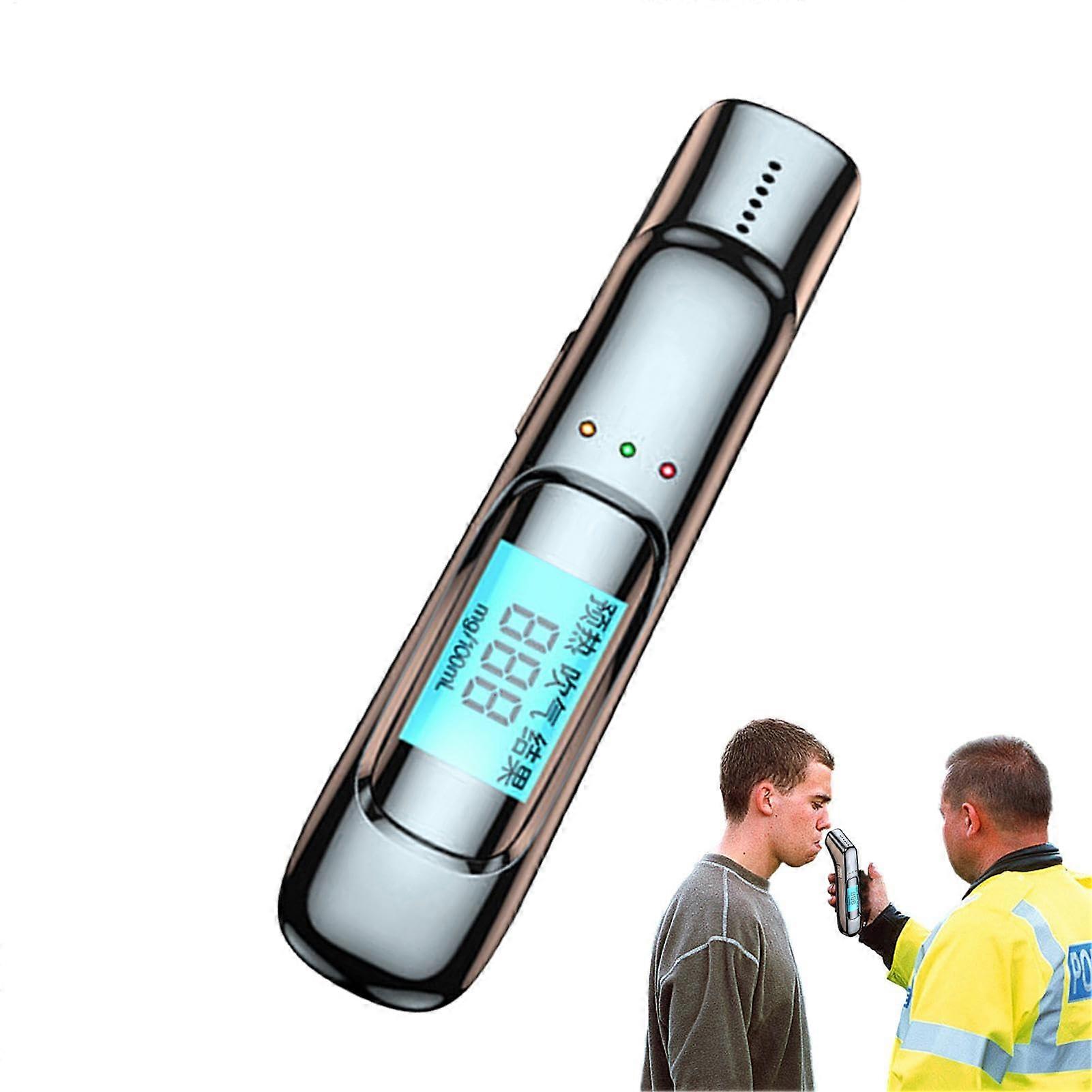 Portable Breath Alcohol Detector Pocket Breathalyzer Rechargeable Digital Breathalyzer With LED Display Driving Safety