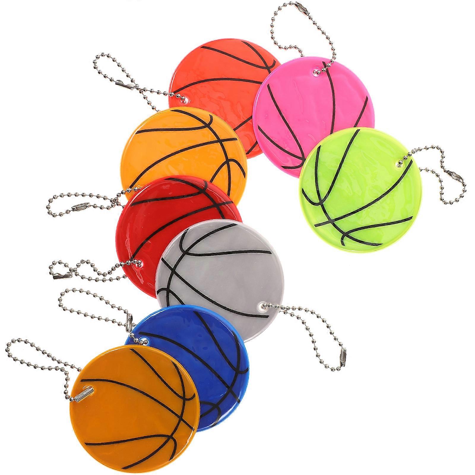 Safety Reflector Pendant 8Pcs for Jackets Bags with Reflective Function