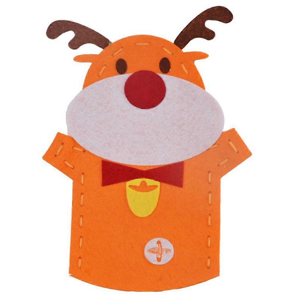 Art Supplies Christmas Fabric Hand Puppets for DIY Projects 3Pcs Pack