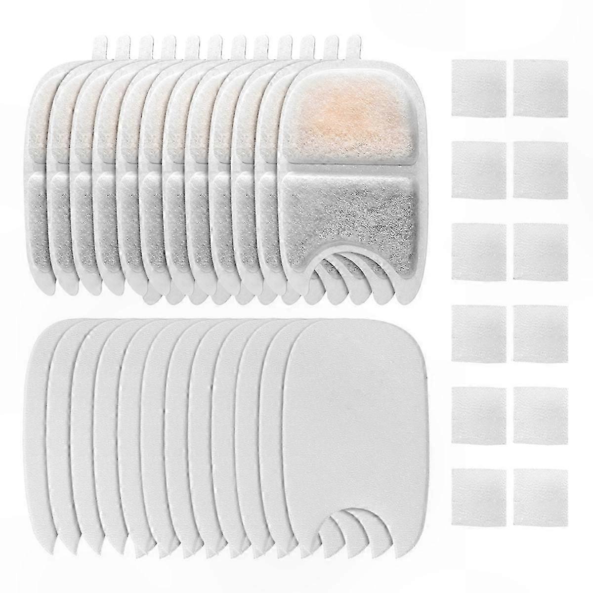 Triple Filtration Replacement Filters and Sponges for 4L Cat Water Fountain Accessory Set