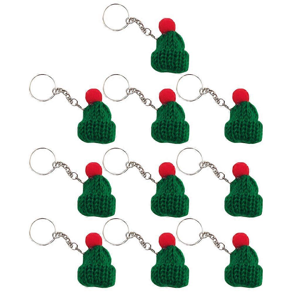 Cute Keyrings Hat Shape Key Decoration For Friends 1 Set Green