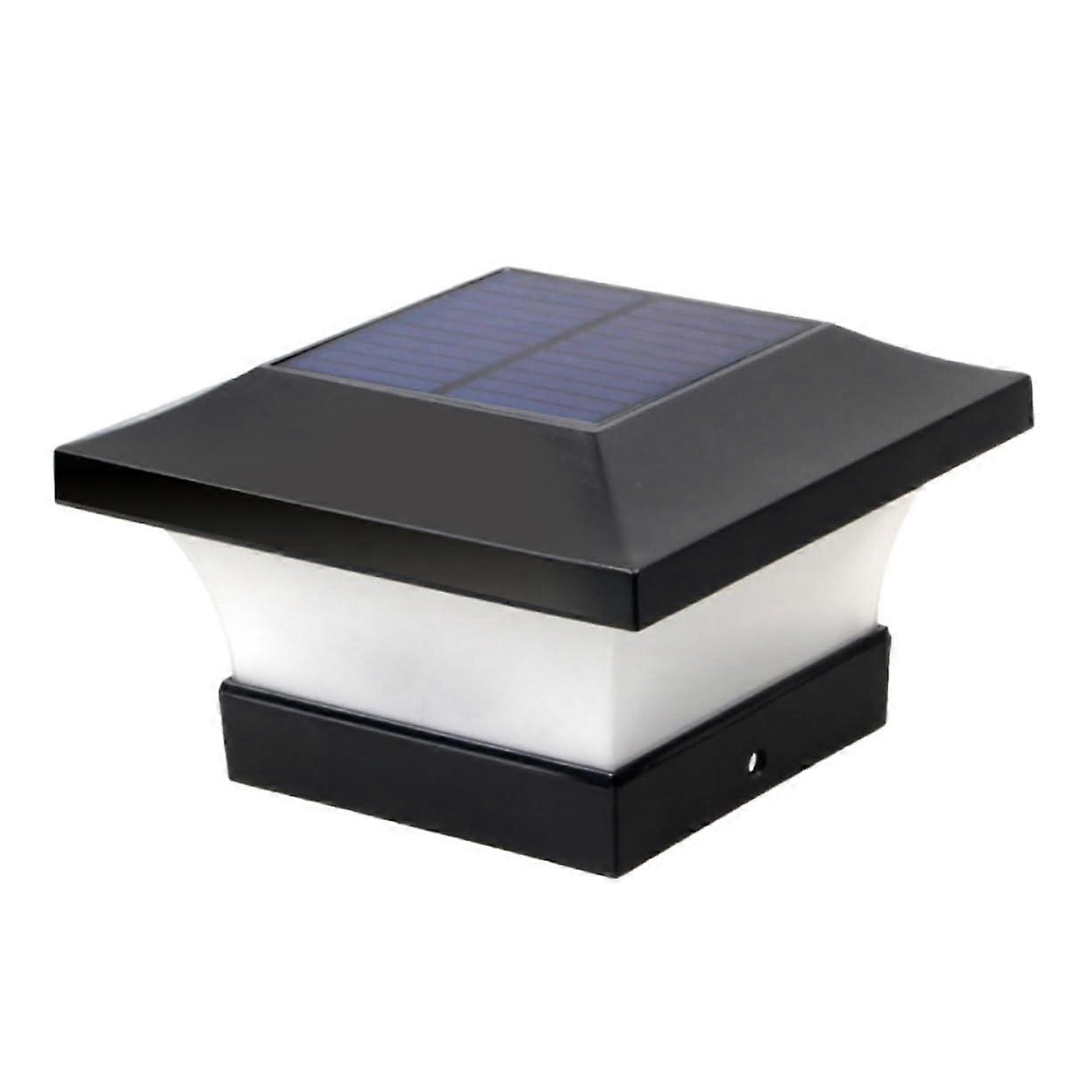 Solar Powered Led Post Lights Garden Fence Lamp Outdoor Pillar Light Patio Lighting Color Randomized