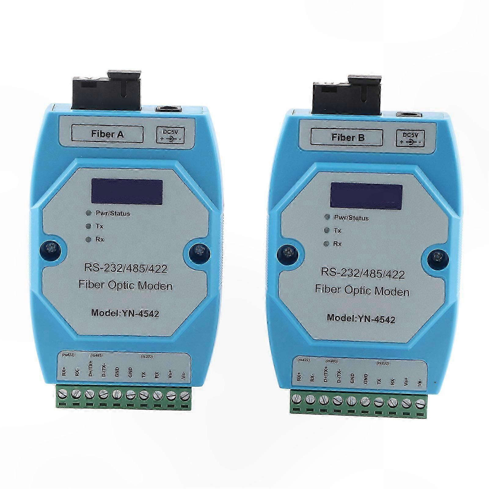 2個RS485 / 422/232光ファイバーコンバーター双方向トランスミッターレシーバーモデム伝送デバイス