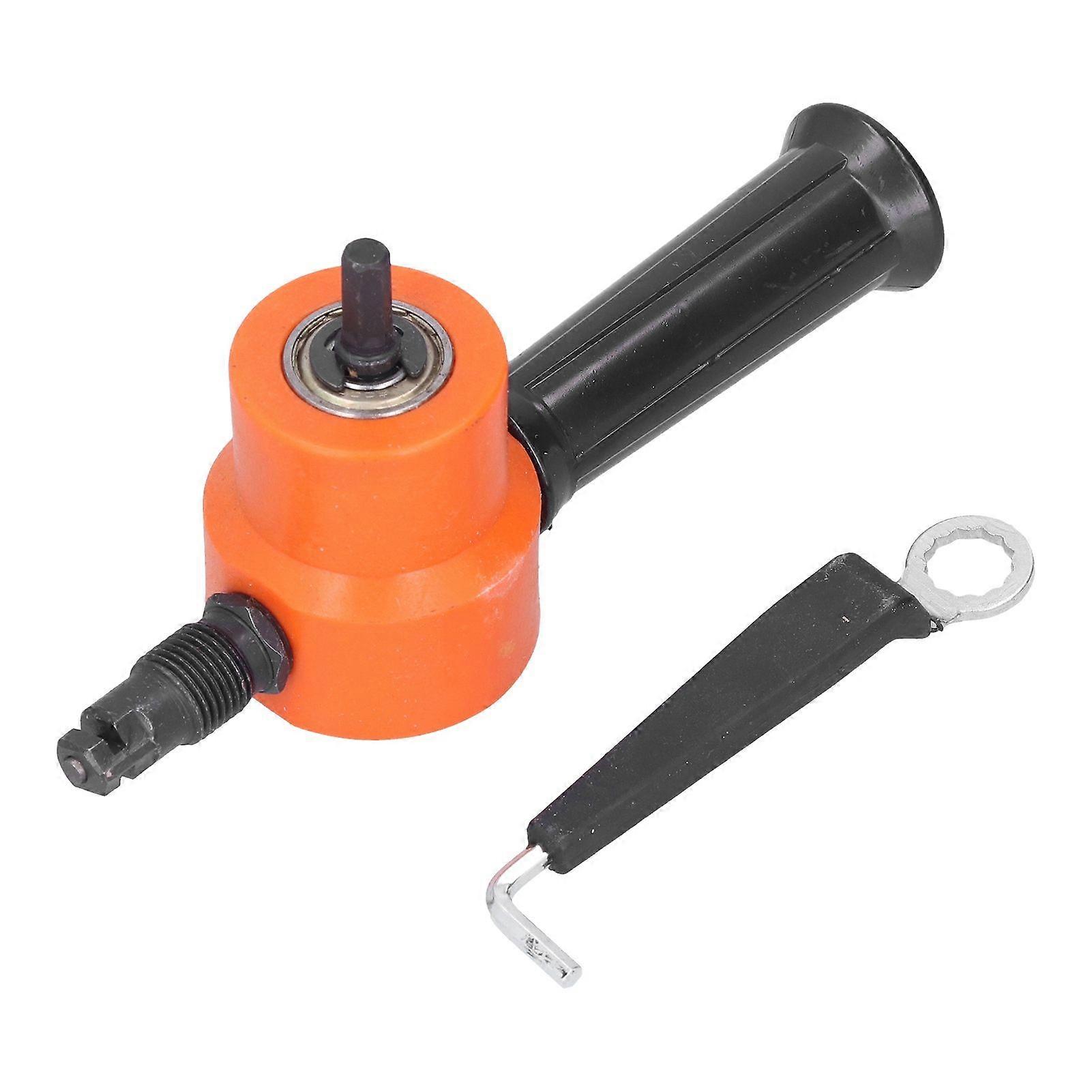 Double Head Nibbler 360 Adjustable Versatile Drill Attachment Metal Cutter for Cutting
