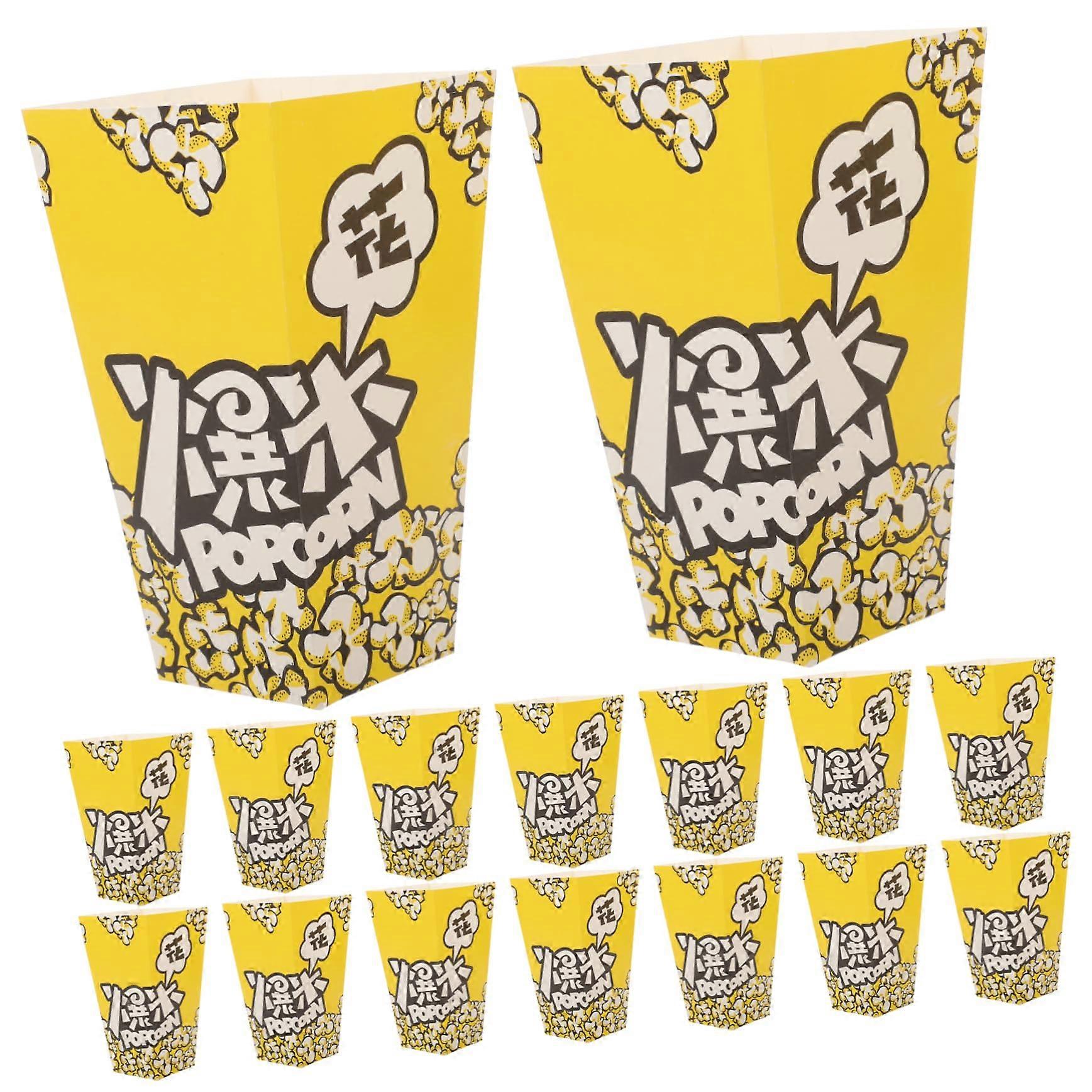 Popcorn Boxes 100Count Disposable Snack Serving Containers Movie Theater Style