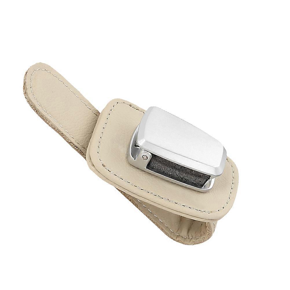 Multi Function Sunglasses Bracket Car Visor Clip for Car Use Beige