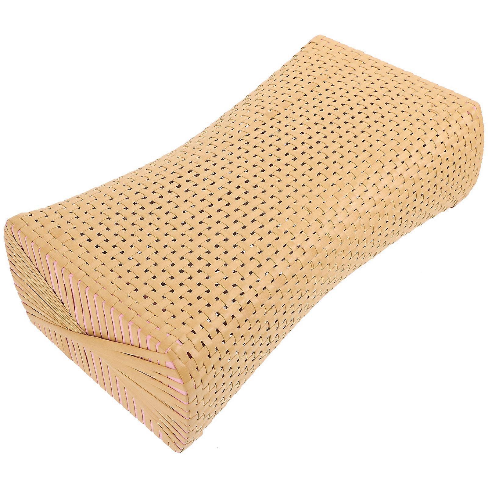 Sweat Steam Pillow 2Pcs Breathable Neck Cushion For Adults Comfortable Home Use Khaki Color Lumbar Support