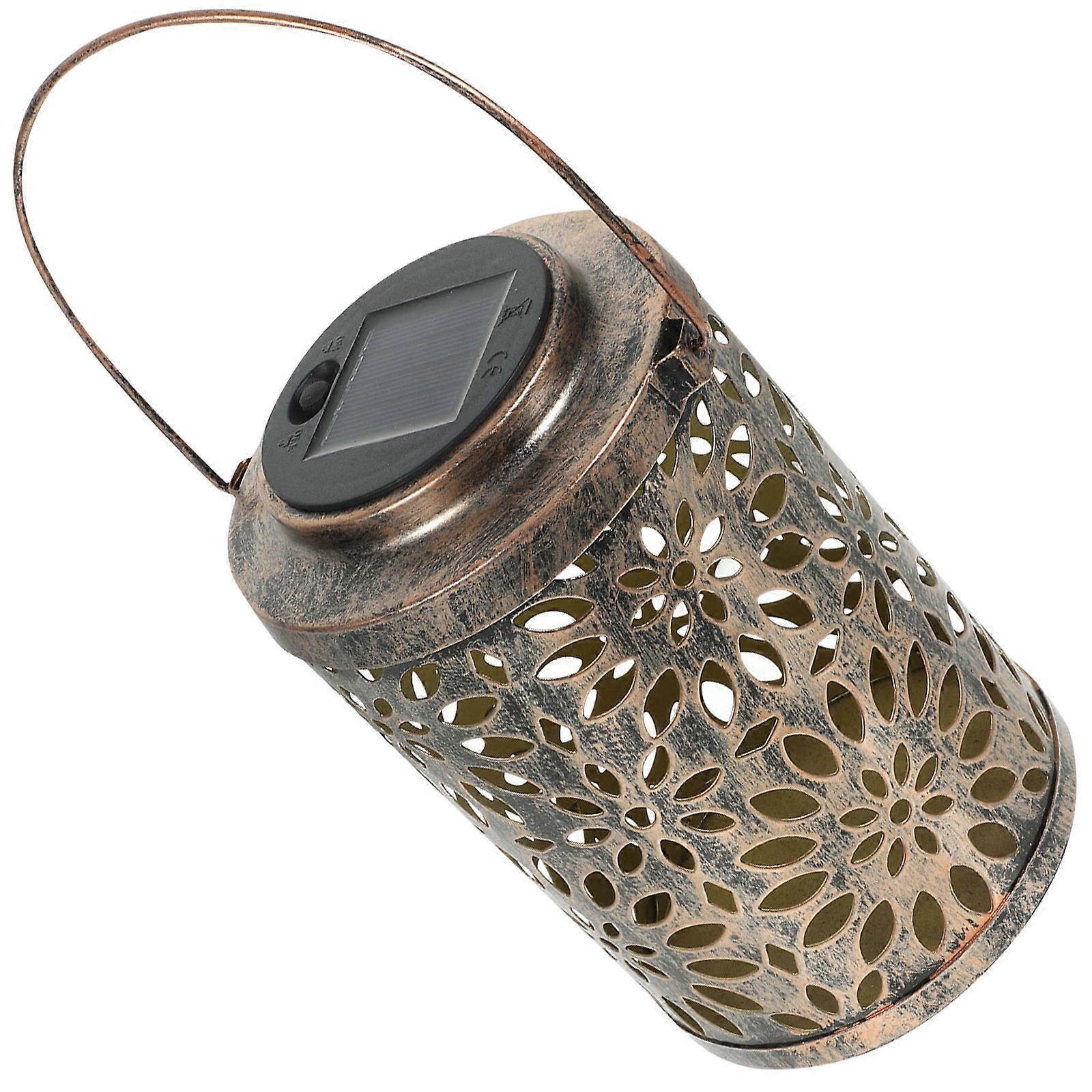 Pattern Projection Light 2 Pcs Lantern For Outdoor Use In Garden 3.93x4.32x6.88in With Decorative Function