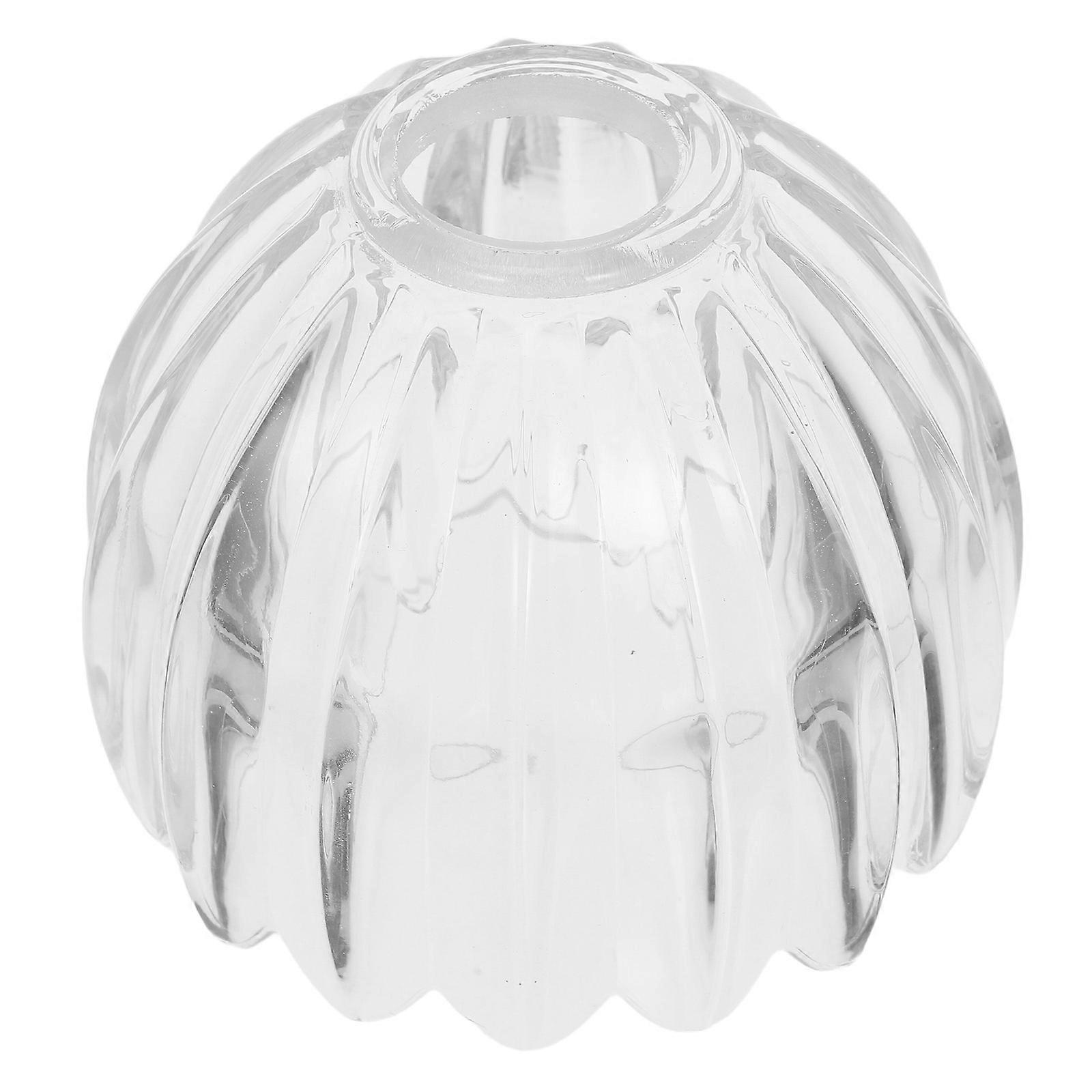Pumpkin Glass Lamp Shade Handcrafting Table Lampshade 2Pcs Clear Design