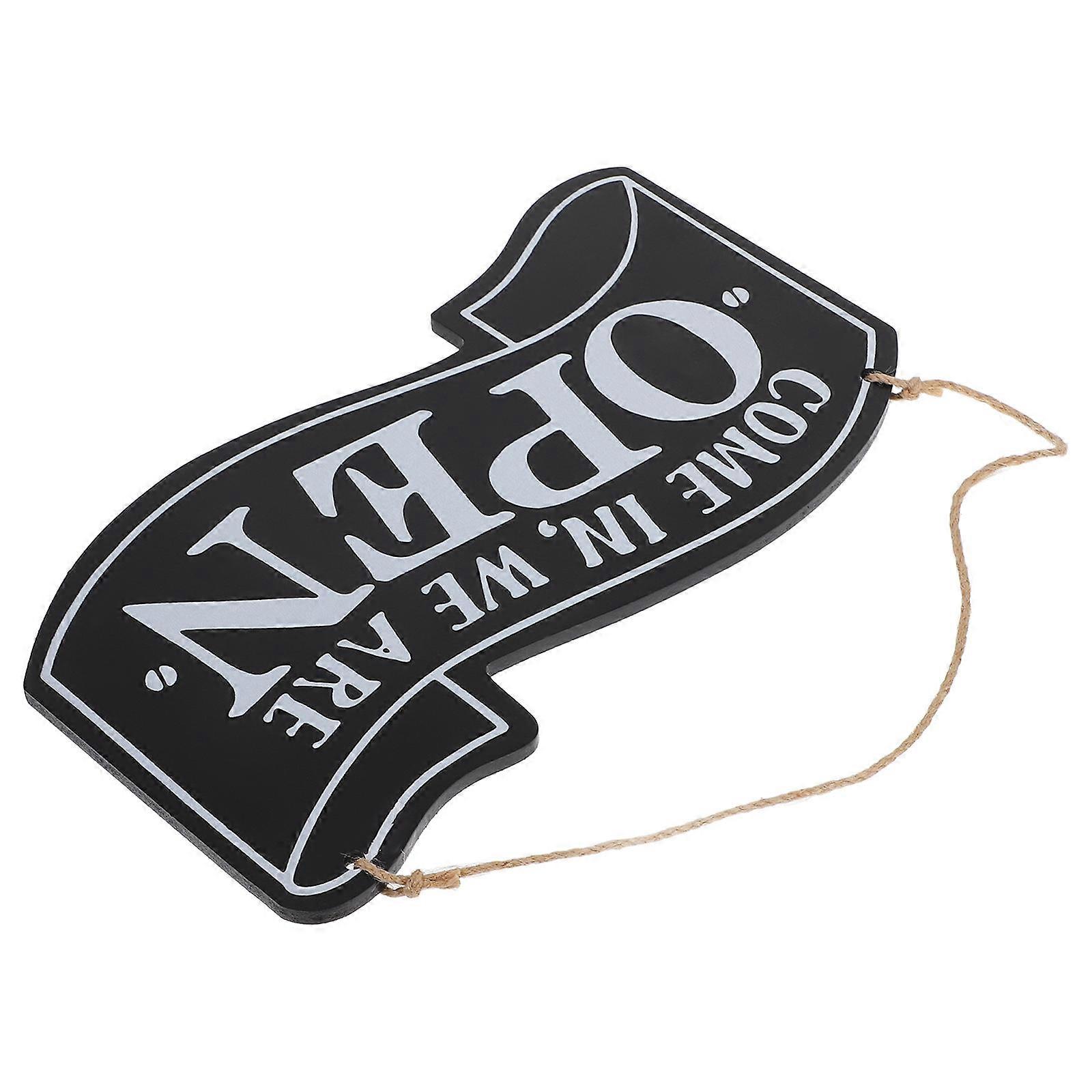 Open Closed Sign Wooden Business Sign for Hanging 10Pcs Practical Store Door Decoration