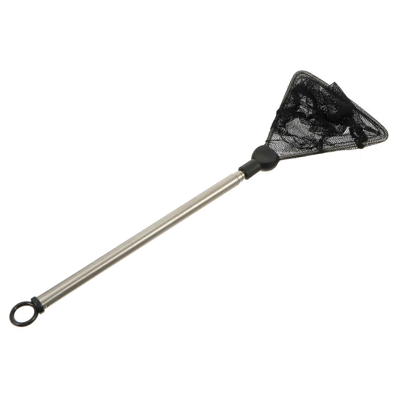 Fish Tank Fish Net Stainless Steel Extendable Handle for 2Pcs Aquarium