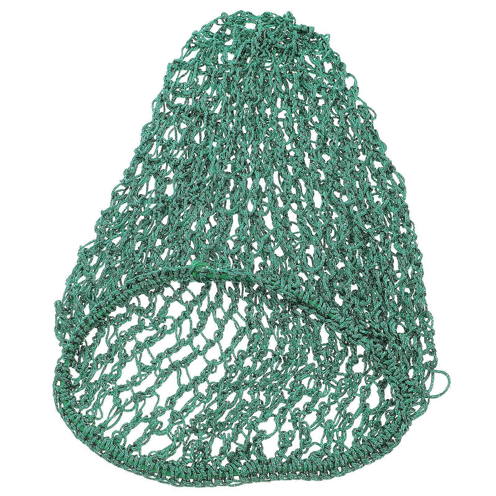 Elastic Fit Mesh Hair Net For Sleeping Hair Maintenance With Green Color 17x23x0.1cm 4Pcs