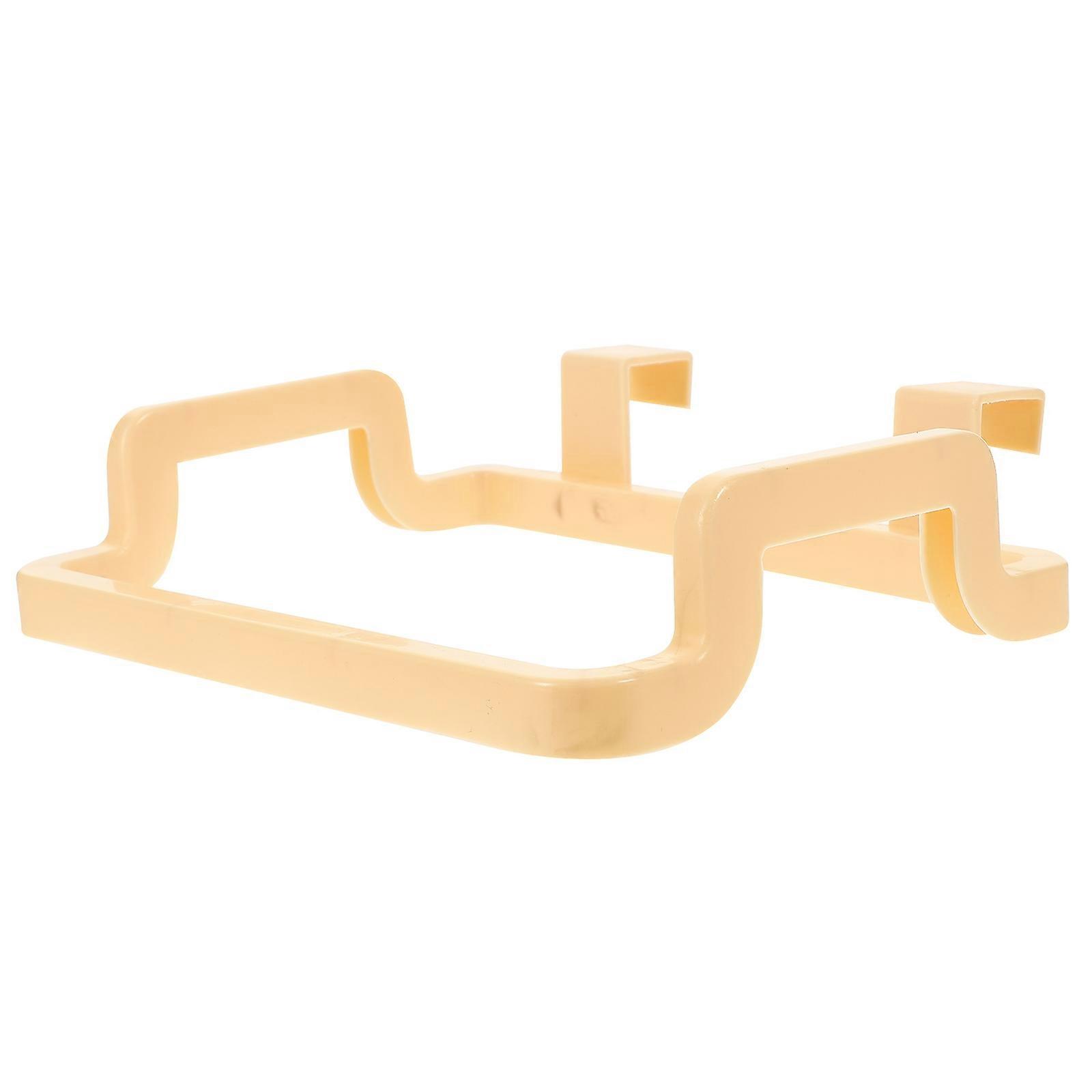 Kitchen Trash Bag Rack Cabinet Hanging Holder for 2Pcs Beige Storage