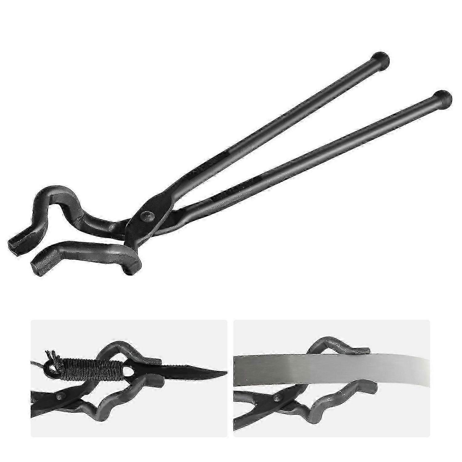 Blacksmith Tongs, 18 Z V-Bit Tongs,for Beginner and Seasoned Blacksmiths and Bladesmiths 2025