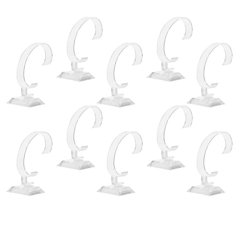 Transparent Watch Stand for Displaying 30Pcs Clear Plastic Watch Storage Holders