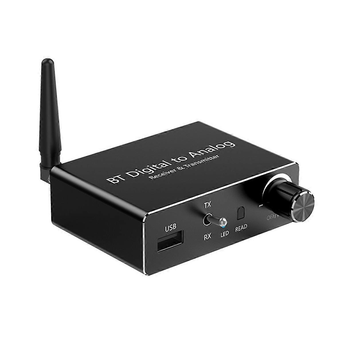 BT 5.3 Audio Receiver Transmitter Digital to Analog Audio Converter Digital SPDIF Optical to L/R Converter