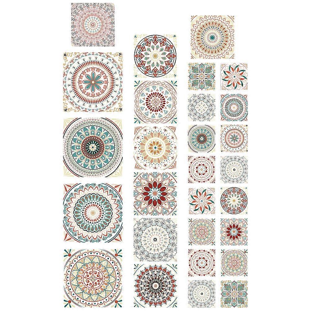 Peel And Stick Tile Decals 112 Pcs Style Reusable For DIY Projects Bathroom