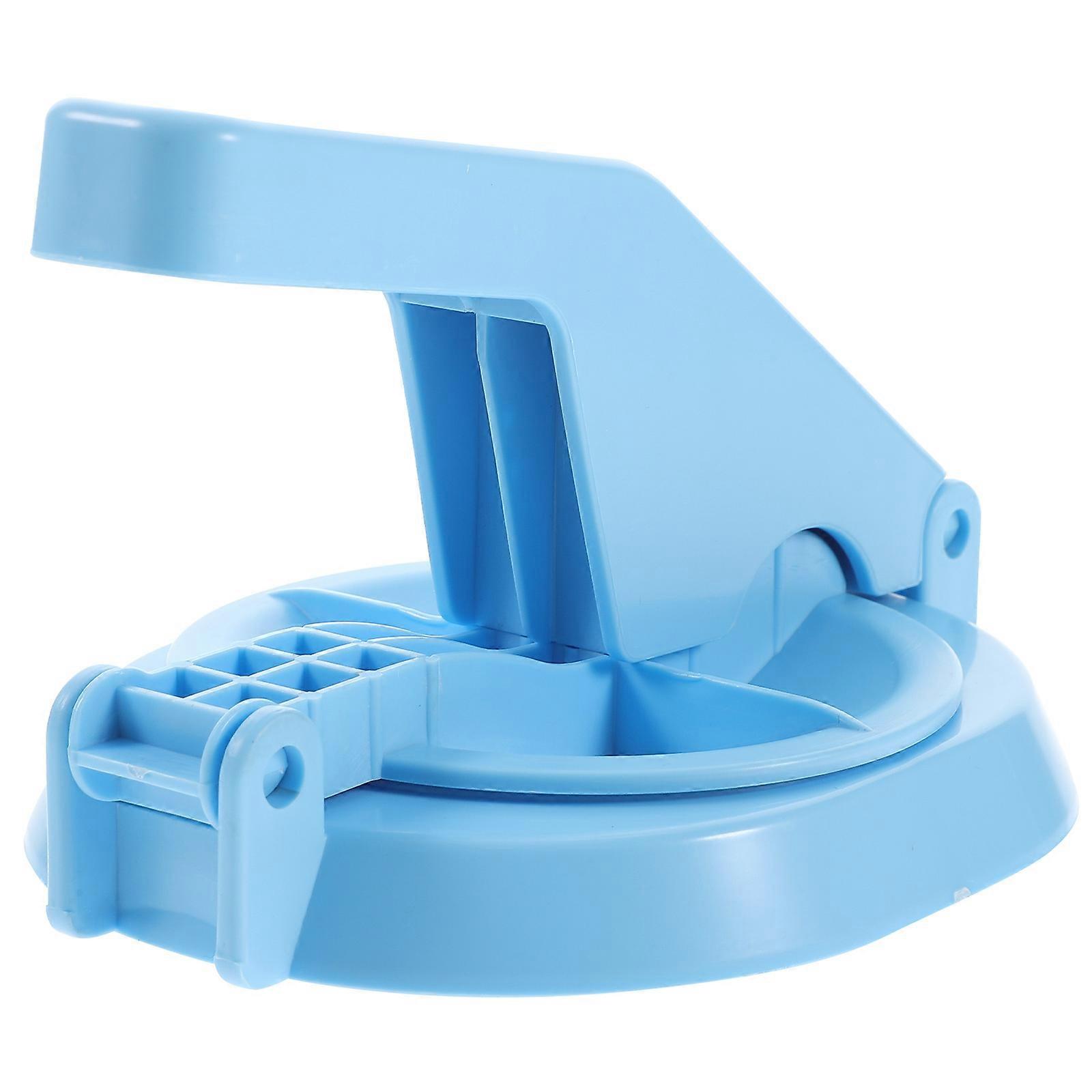 Household Dumpling Pressing Tool Efficient Wonton Wrapper Maker Appliance 17X13CM Blue Easy To Clean 1Set