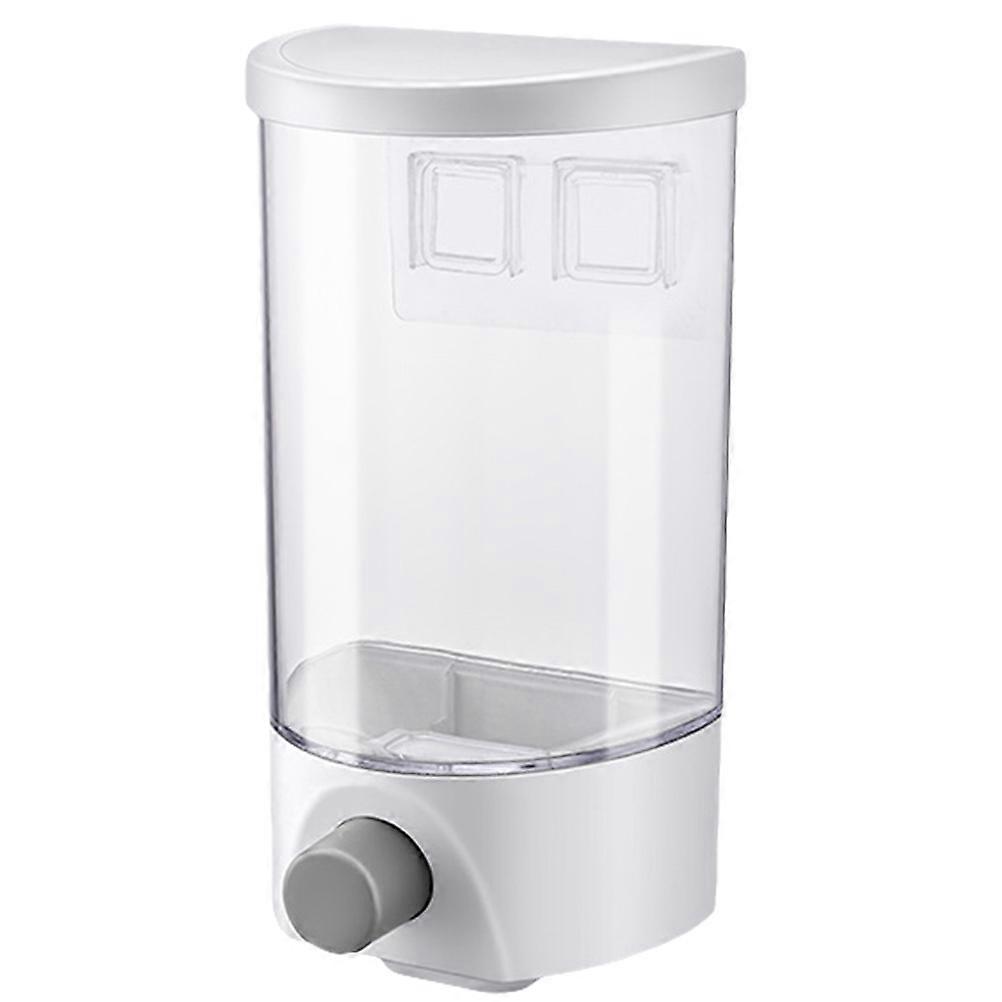 Storage Jar Wall Mounted Organizer with Pressing Function 2Pcs Transparent