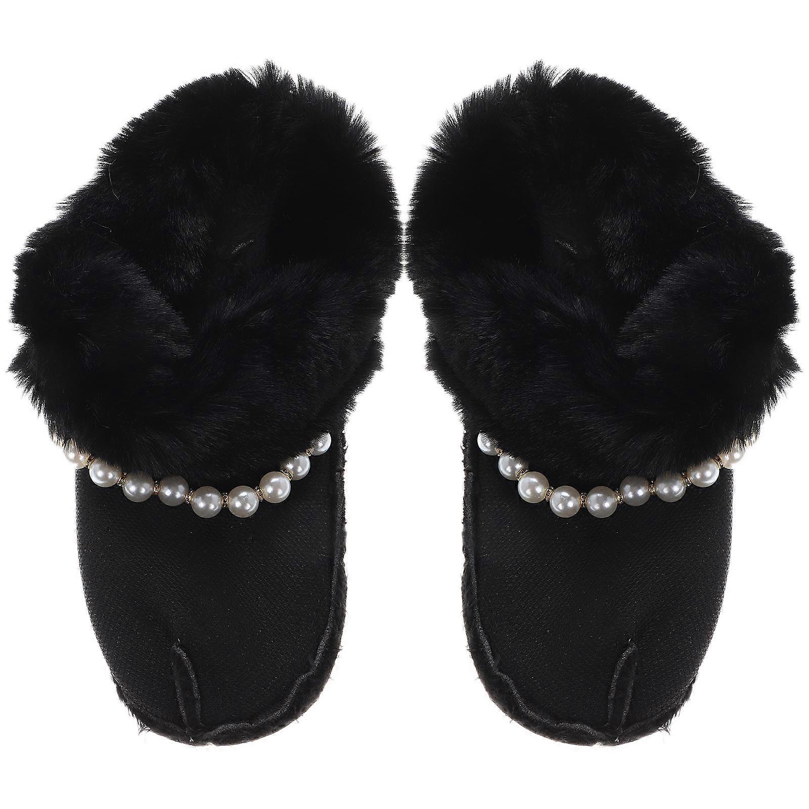 Cozy Fluffy Shoe Inserts 1 Pair Warm Detachable Liners Suitable for Adults in Winter Season Made of Plush
