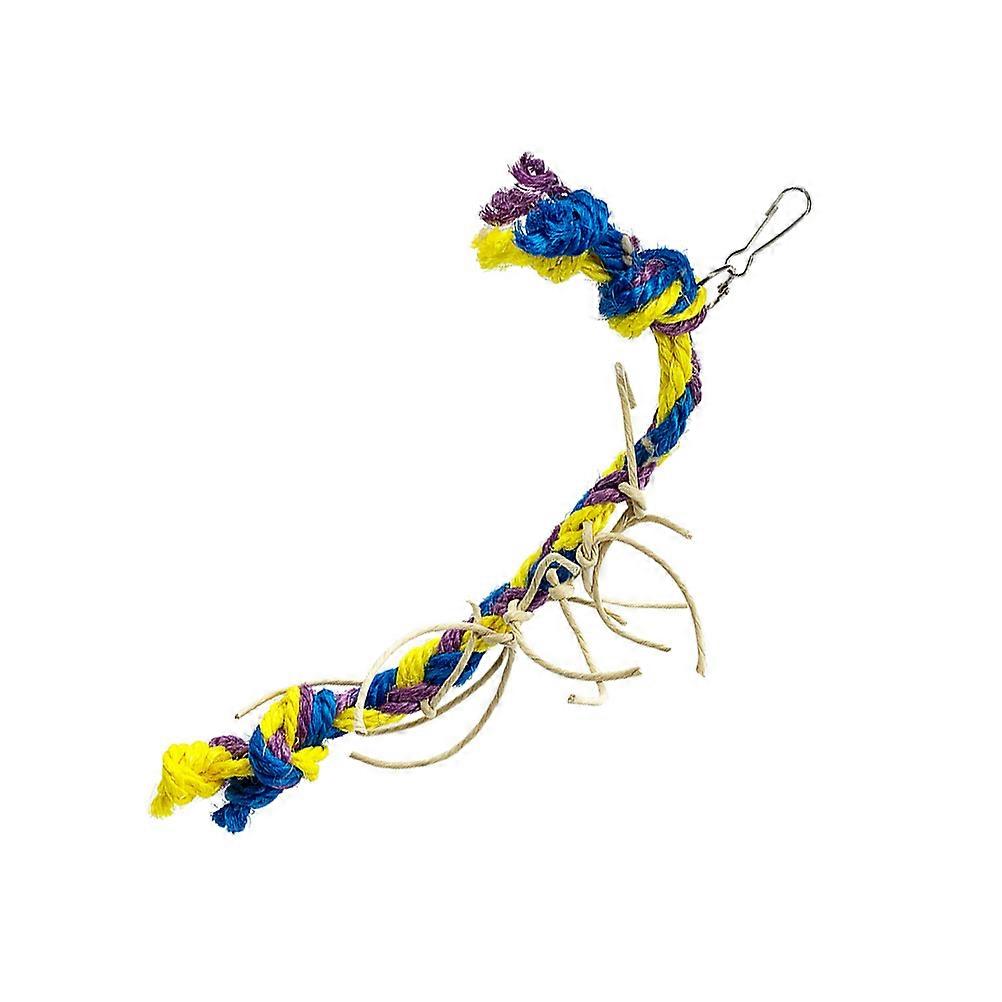 Hanging Parrot Toys Sisal Hemp Rope String for Playing 2Pcs Rope Toy