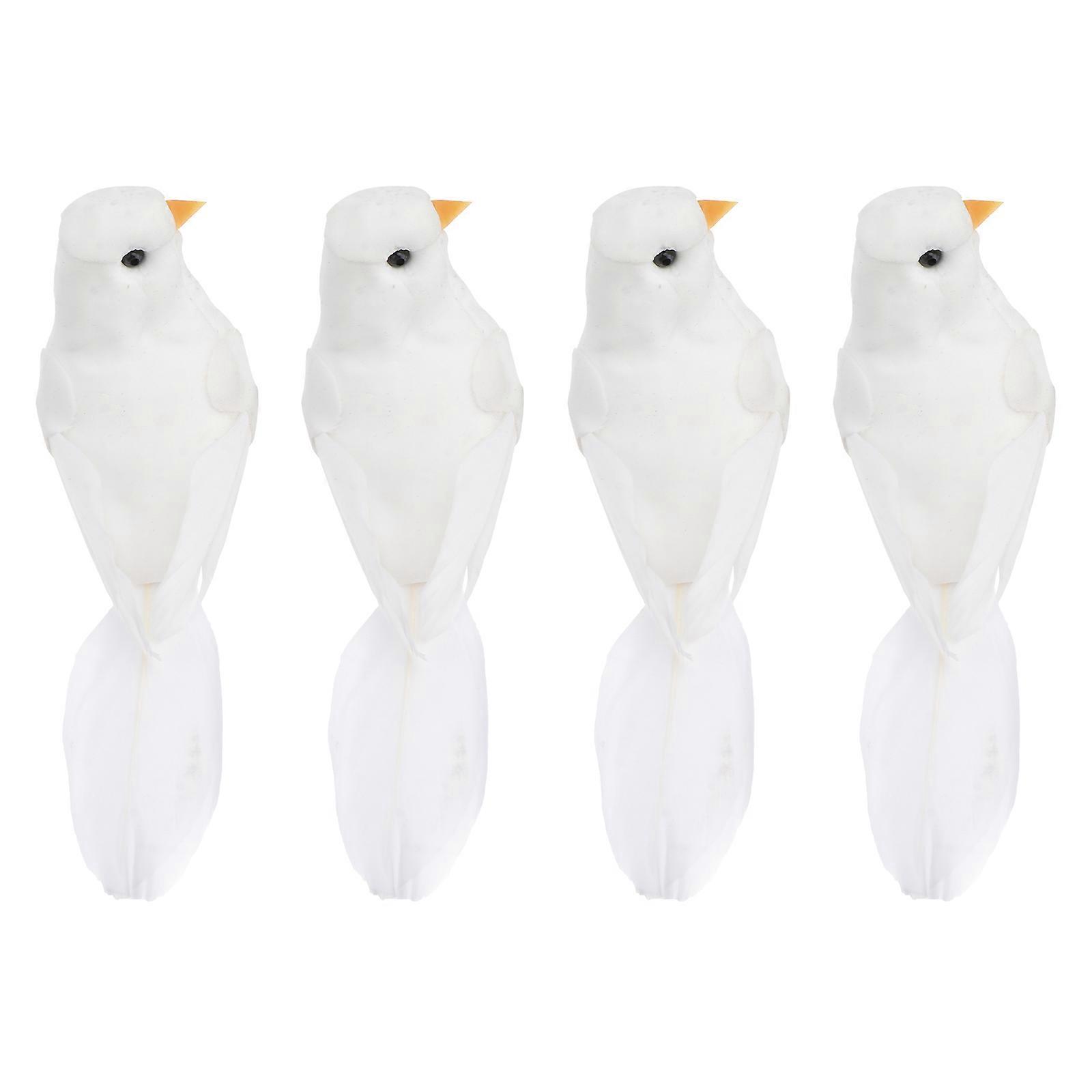 Garden Ornament Simulation Pigeons for Decoration 8Pcs Artificial Birds