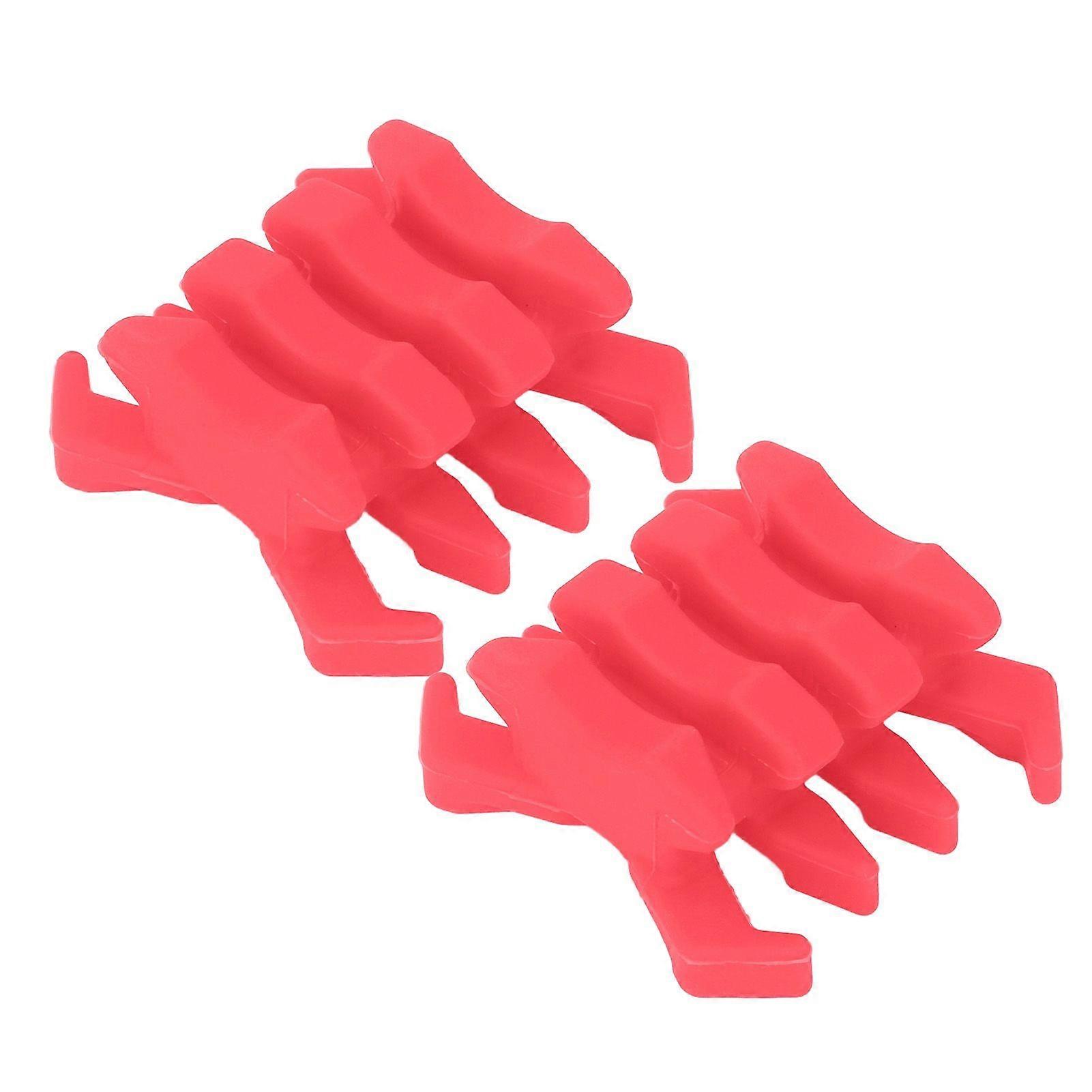 1 Pair Rubber Archery Bow Limbs Vibration Damper Dampener Crab Shaped Stabilizer For Split Limb Compound Bows Red