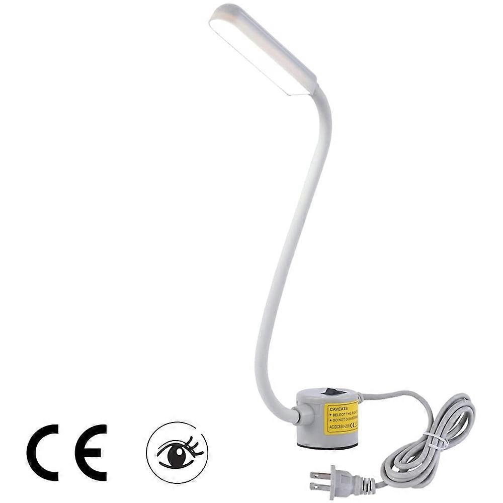 EIMELI LED Lighting, Multifunctional Flexible Gooseneck Arm Work Lamp with Magnetic Mounting Base for Workbench Lathe Drill Press, White