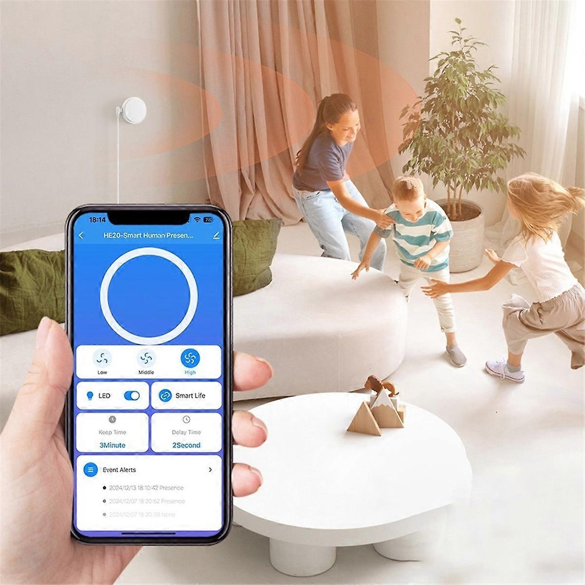 Tuya WiFi Human Presence Motion Sensor Wave Radar Detector