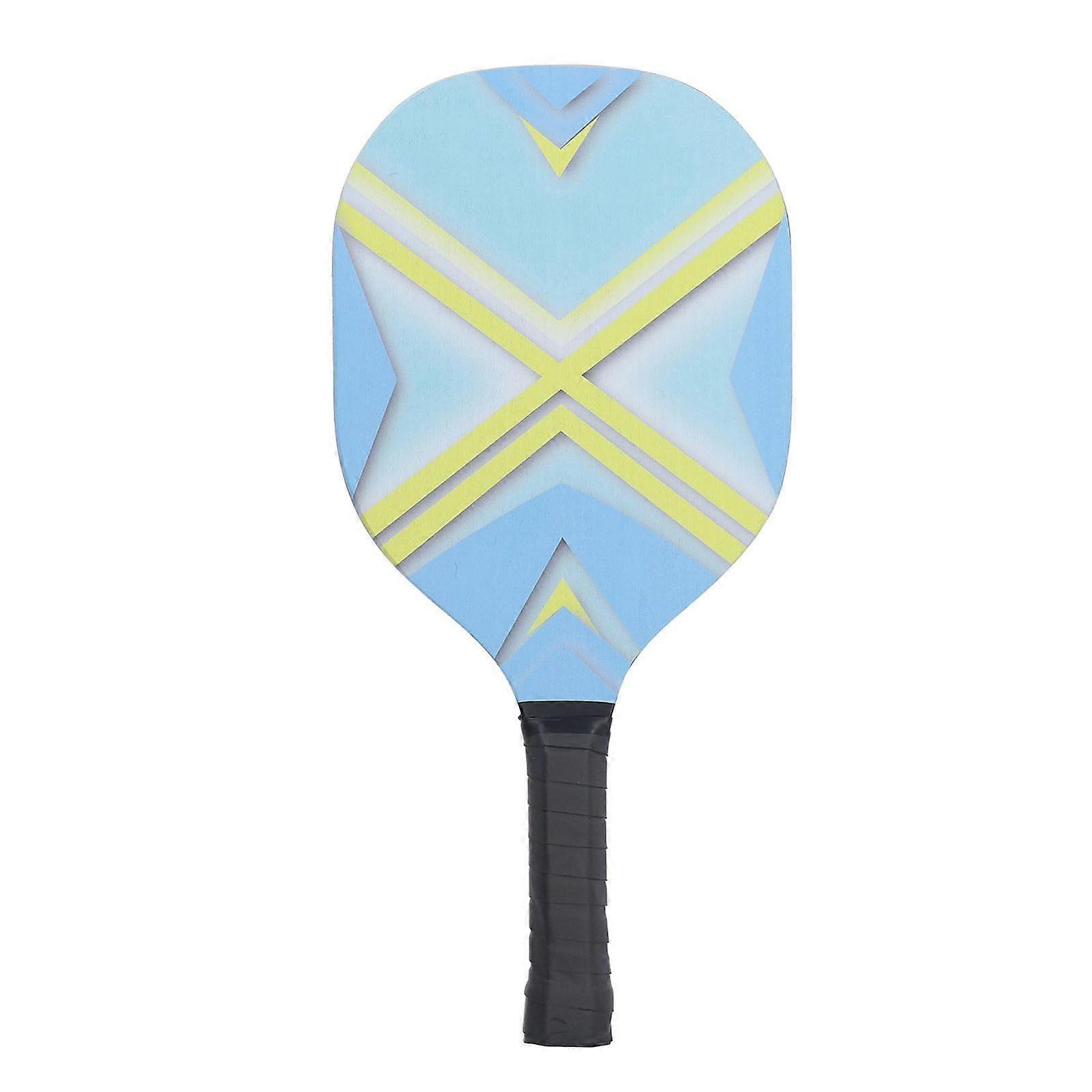 Pickleball Paddle Wood Breathable Handle Non Slip Surface Lightweight Water Sweat Proof Pickleball Racket Blue
