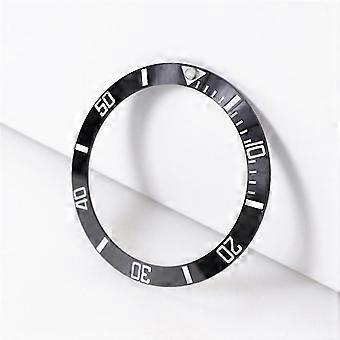 Inserção de moldura de cerâmica inclinada de 38 mm e 40 mm requintada compatível com relógios de mergulho masculinos Skx007 Sumo Turtle Mod Scale Ring Substituição e reparo