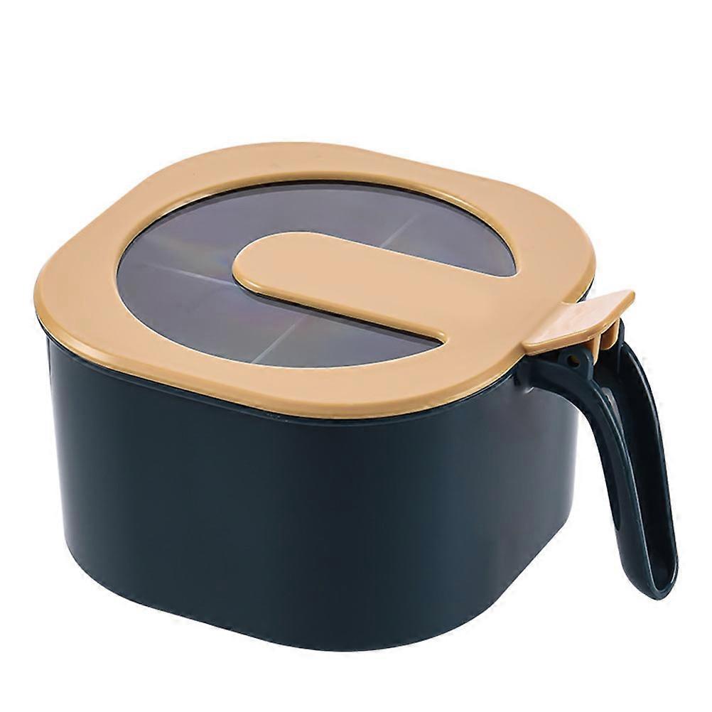 Spice Seasoning Box Elegant Appearance Square Shape Material Family Use 14x14x8 Cm Condiment Holder 1Pc