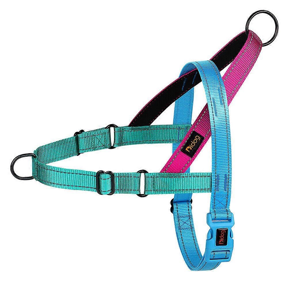 No Pull Dog Harness with Handle Front Leading Vest Reflective Nylon Adjustable