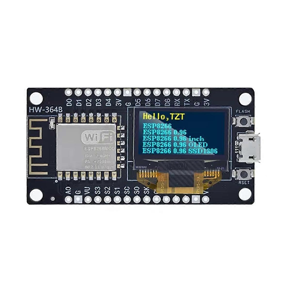 ESP8266 carte de développement V3 avec écran OLED de 0,96 pouce CH340 A
