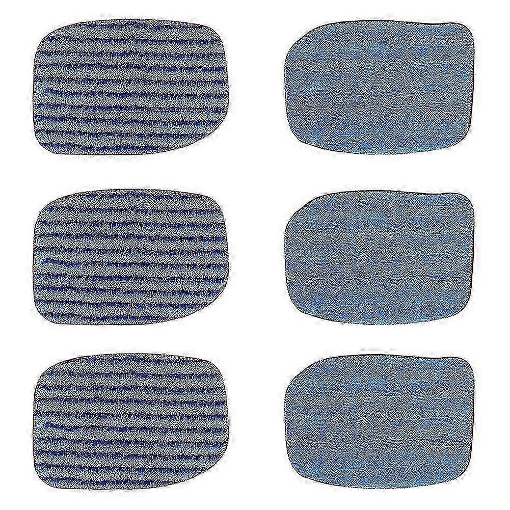 McCulloch MC1375/MC1385 Ångmoppdynor 6-pack - Mikrofiberersättningsdynor för MC1375, MC1385, MC1270 Ångtvättar_c*