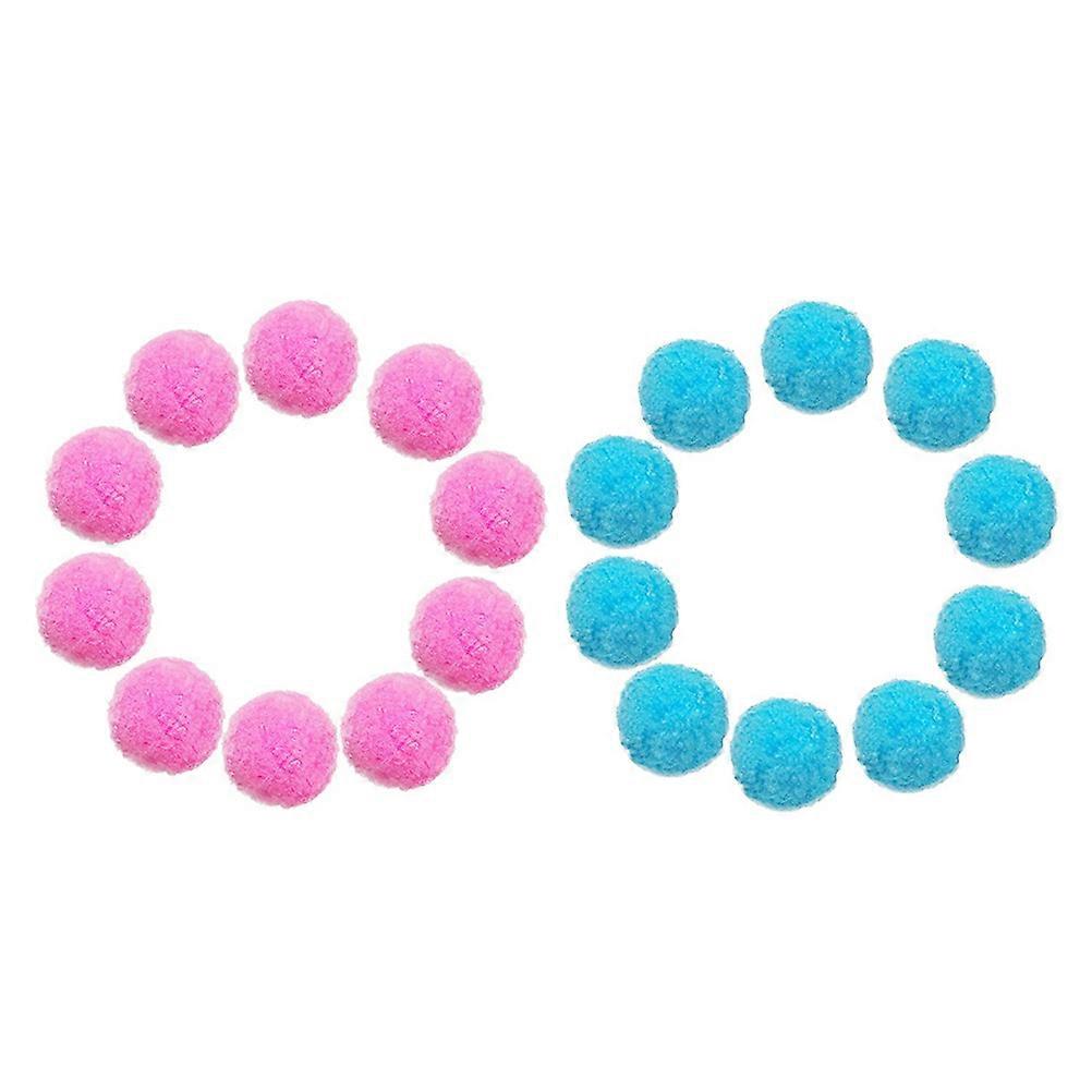 20Pcs Kids Pool Toys Assorted Color Round Plush Doll Suitable For Water Games In Outdoor Activities