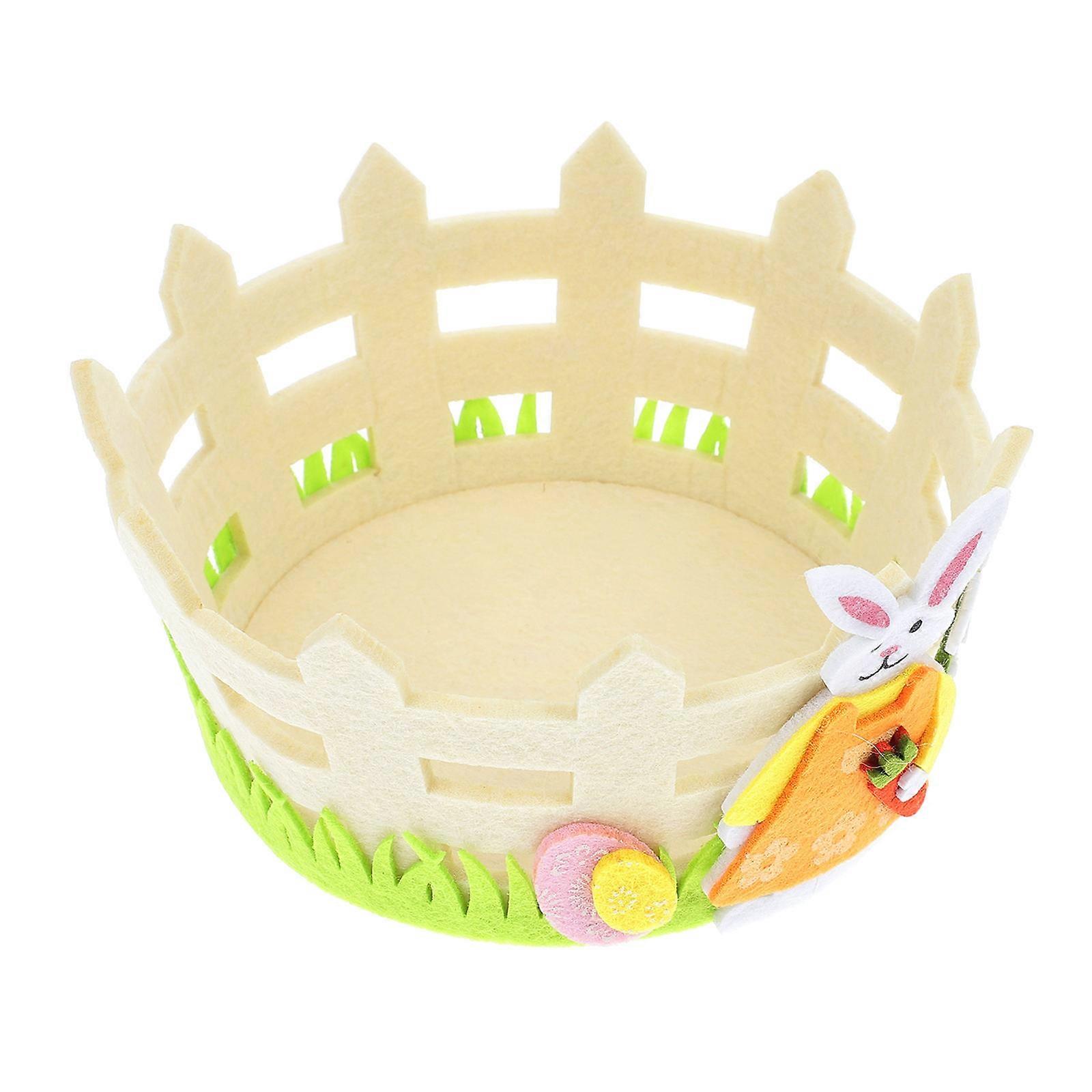 Egg Container Felt Basket for Home Organization 2Pcs Pack