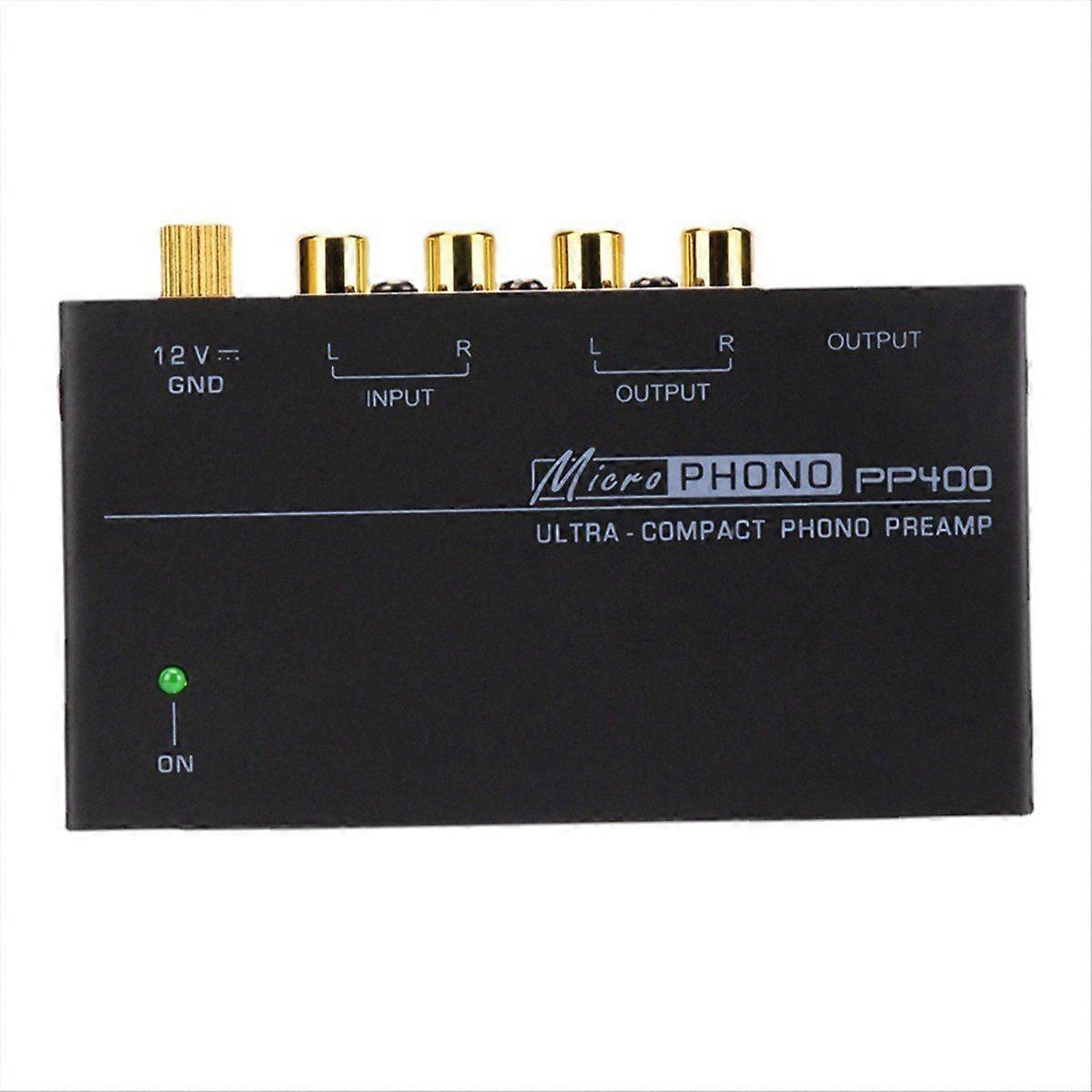 PP400 Ultra-Compact Phono Preamp Preamplifier EU Plug
