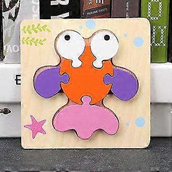 Wooden Jigsaw Puzzles For Toddlers Animal Puzzle Jigsaw Set Early Learning Baby Kids Educational Toys Gifts 25-26